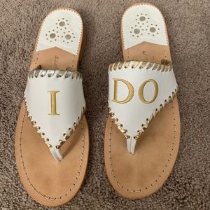 Jack Rogers I Do Sandals